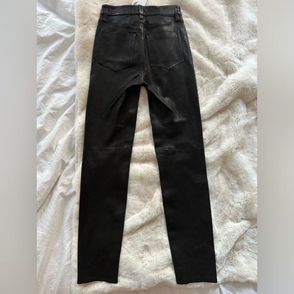 Anine Bing Jagger black leather pants, NWT size 32 (US 0/2) - Picture 5 of 5